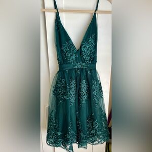 Francesca's Collections Forest Green Dress